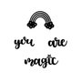 Wallity You're Magic Escultura de Pared de Metal Negra